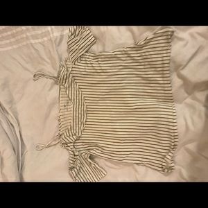 American eagle shoulder cut-out top